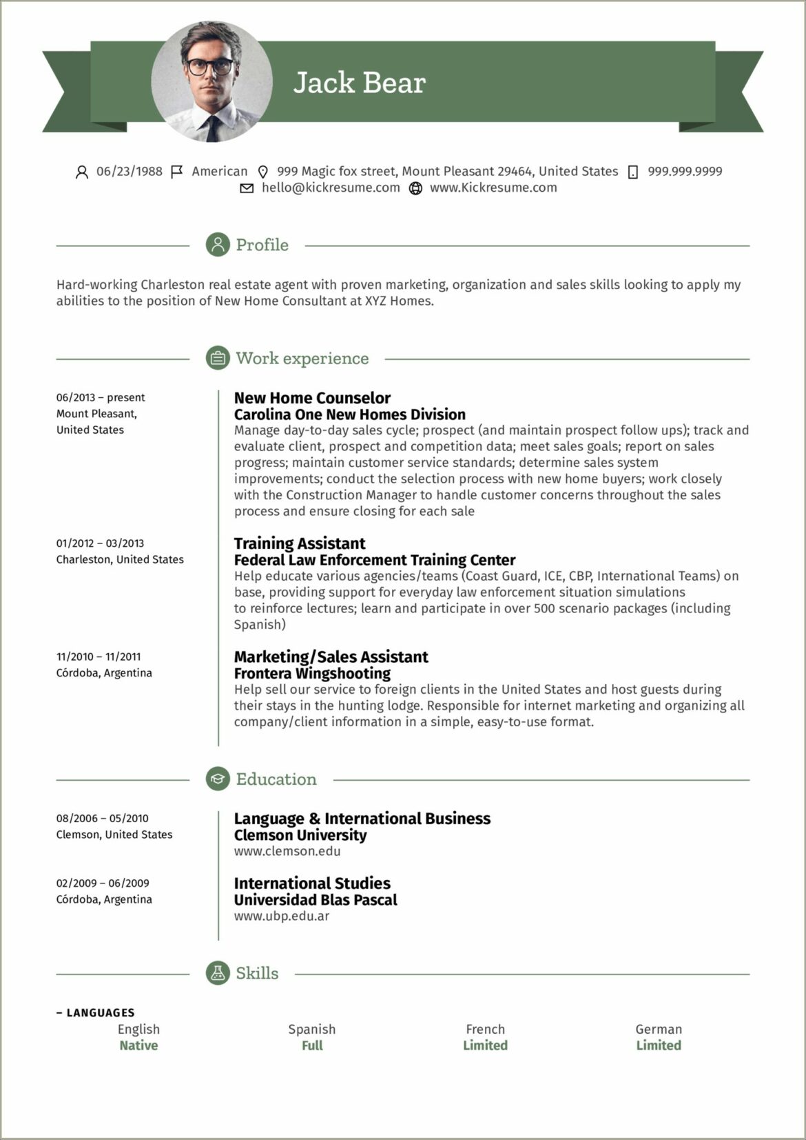 Entry Level Real Estate Assistant Resume Sample