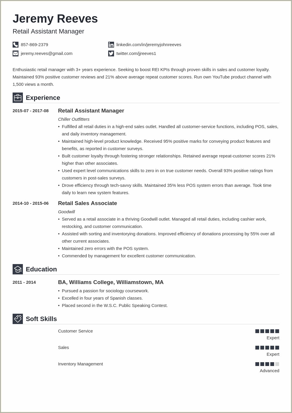 Entry Level Resume Samples For Coach Assistant