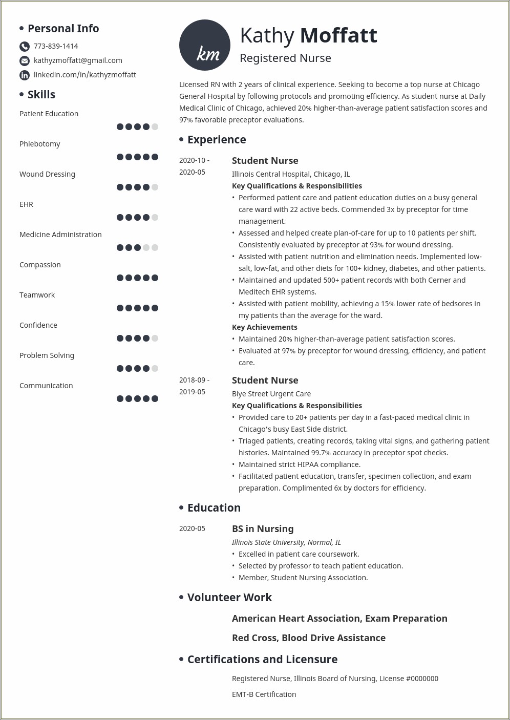 Entry Level Rn Objectives In Resume
