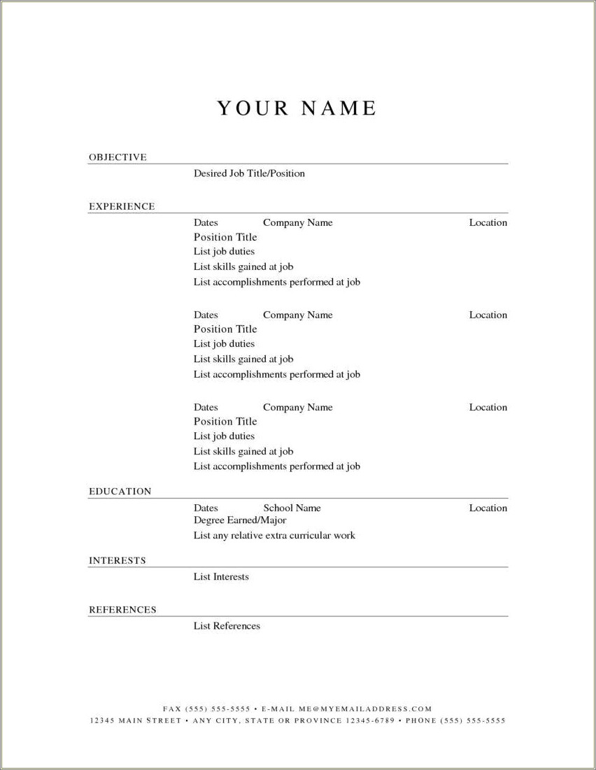 Entry Level Word Processor Resume Sample