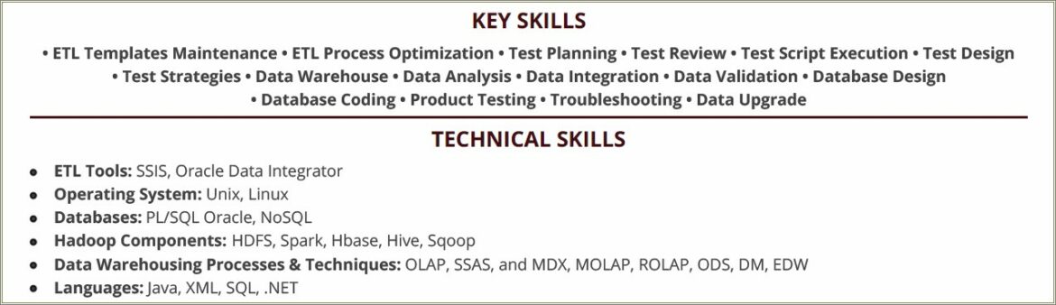 Etl Tester Idq Qa Sample Resumes