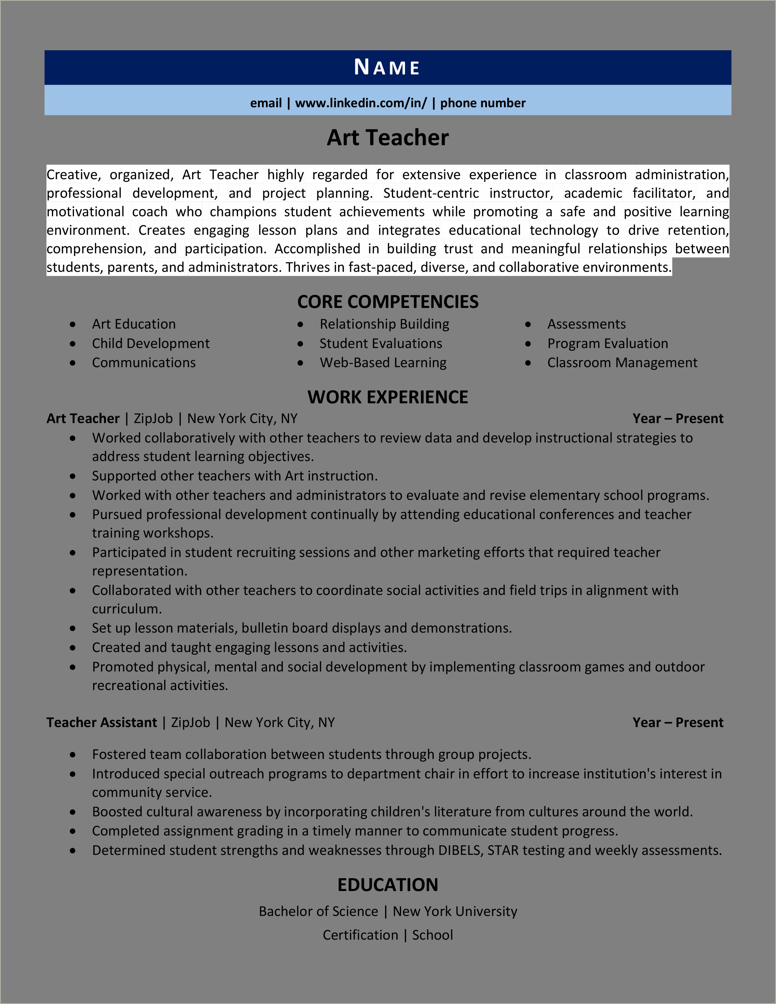 Evaluating Resumes Activities For High School Students