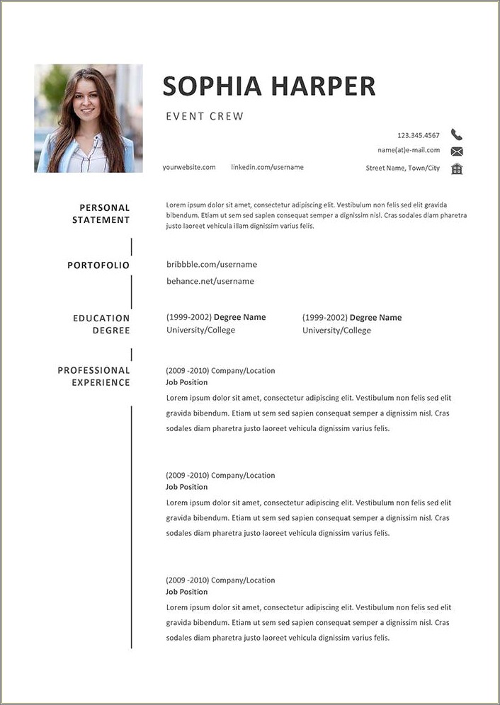 Event Set Up Crew Resume Samples