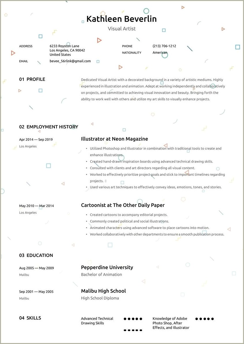 Example Intro Blurbs For A Resume