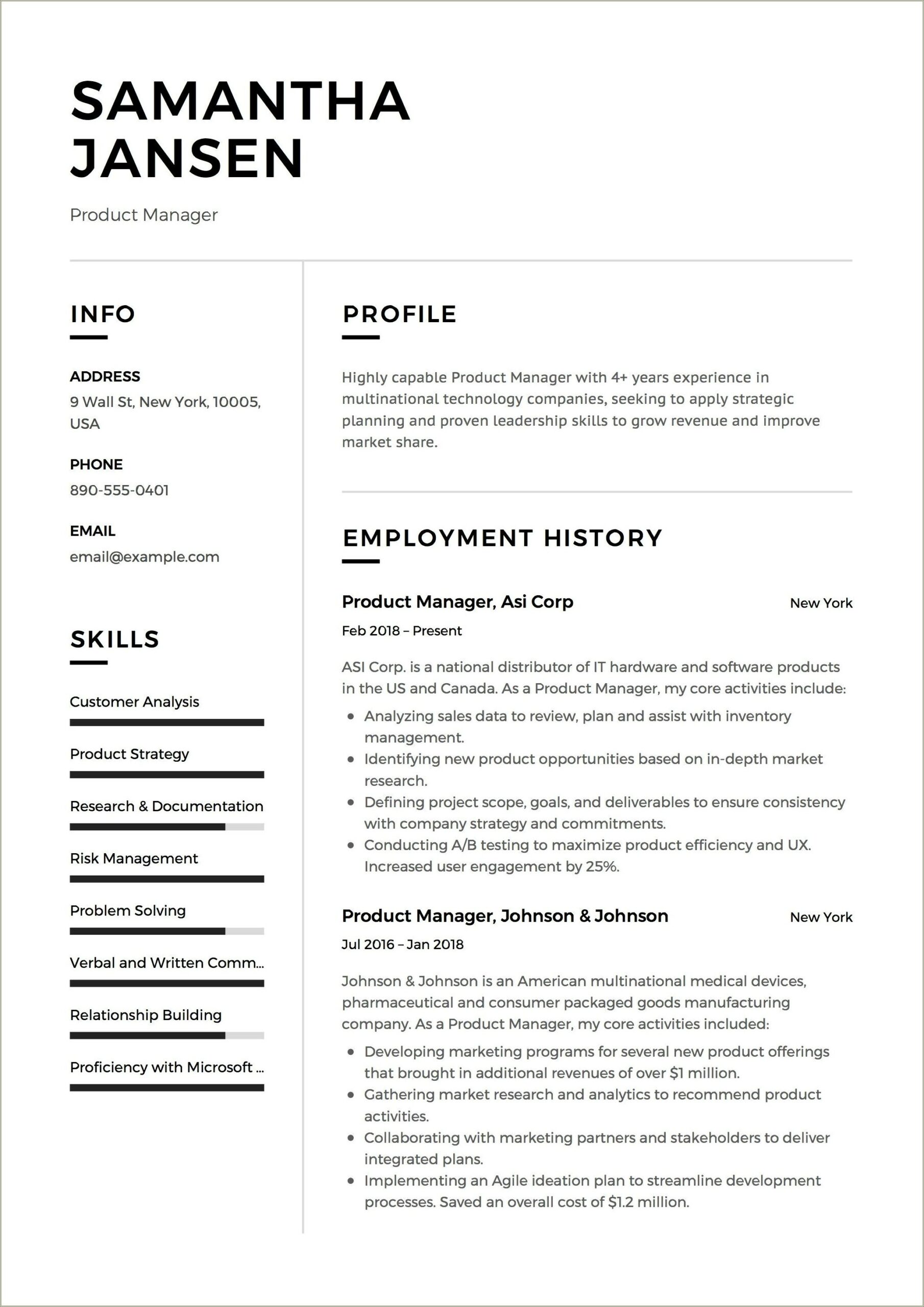 Example Of A Gamestop Sales Resume