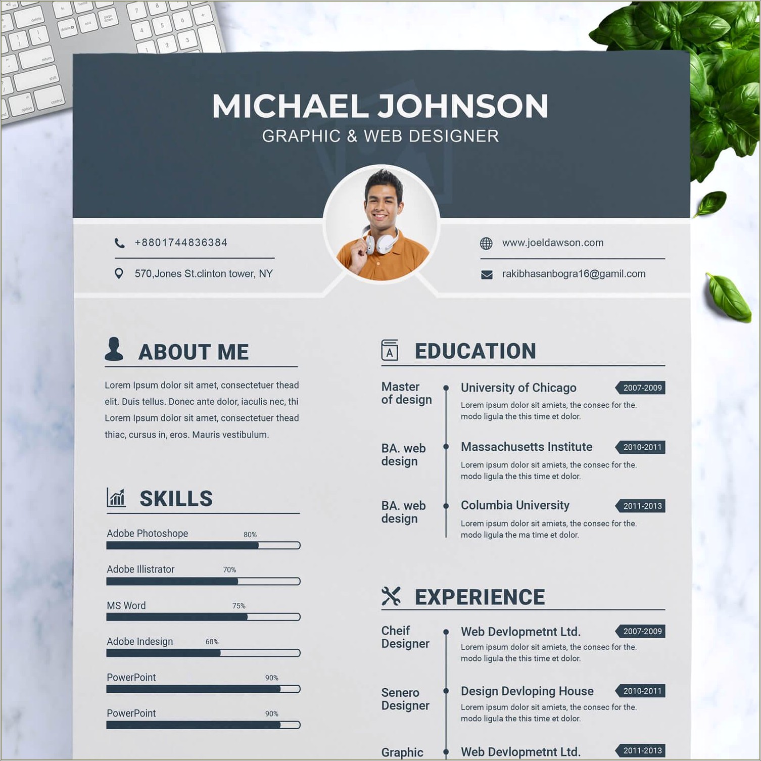 Example Of A Graphic Design Resume