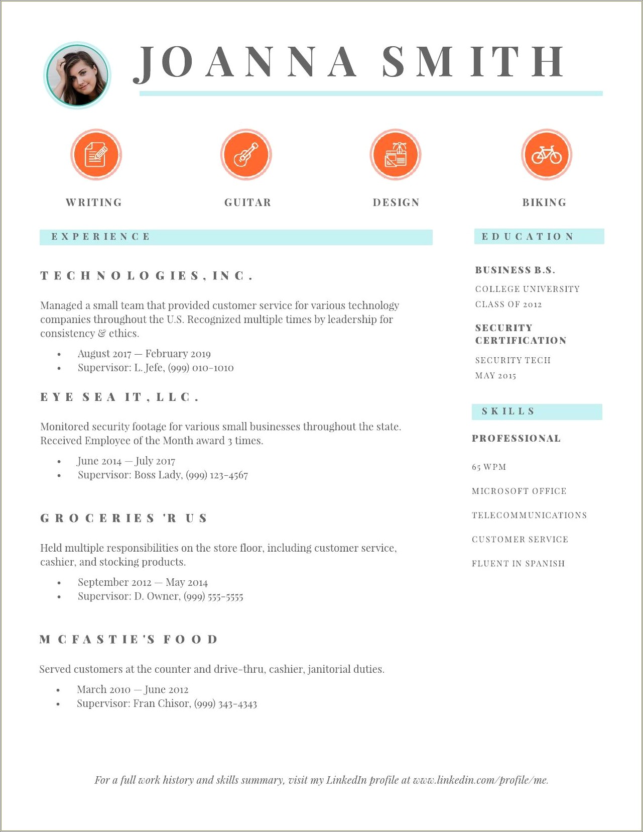 Example Of Bad Resume For Students