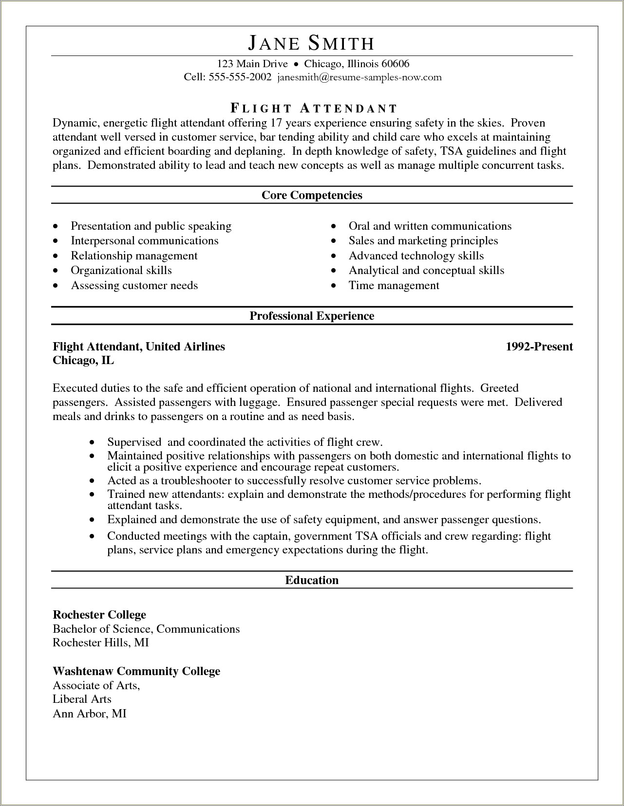 Example Of Core Skills For Resume