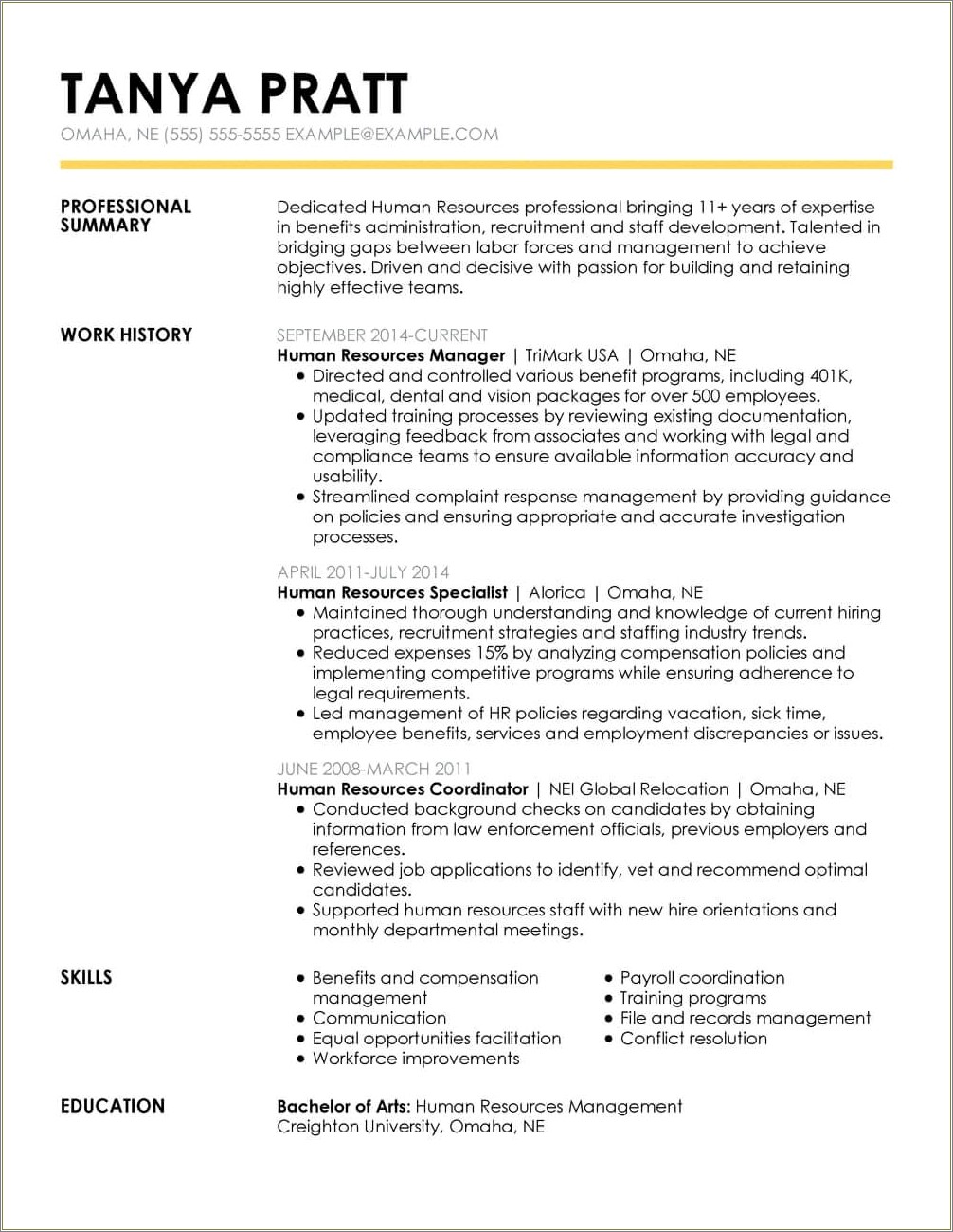 Example Of Documentation Records Specialist Resume