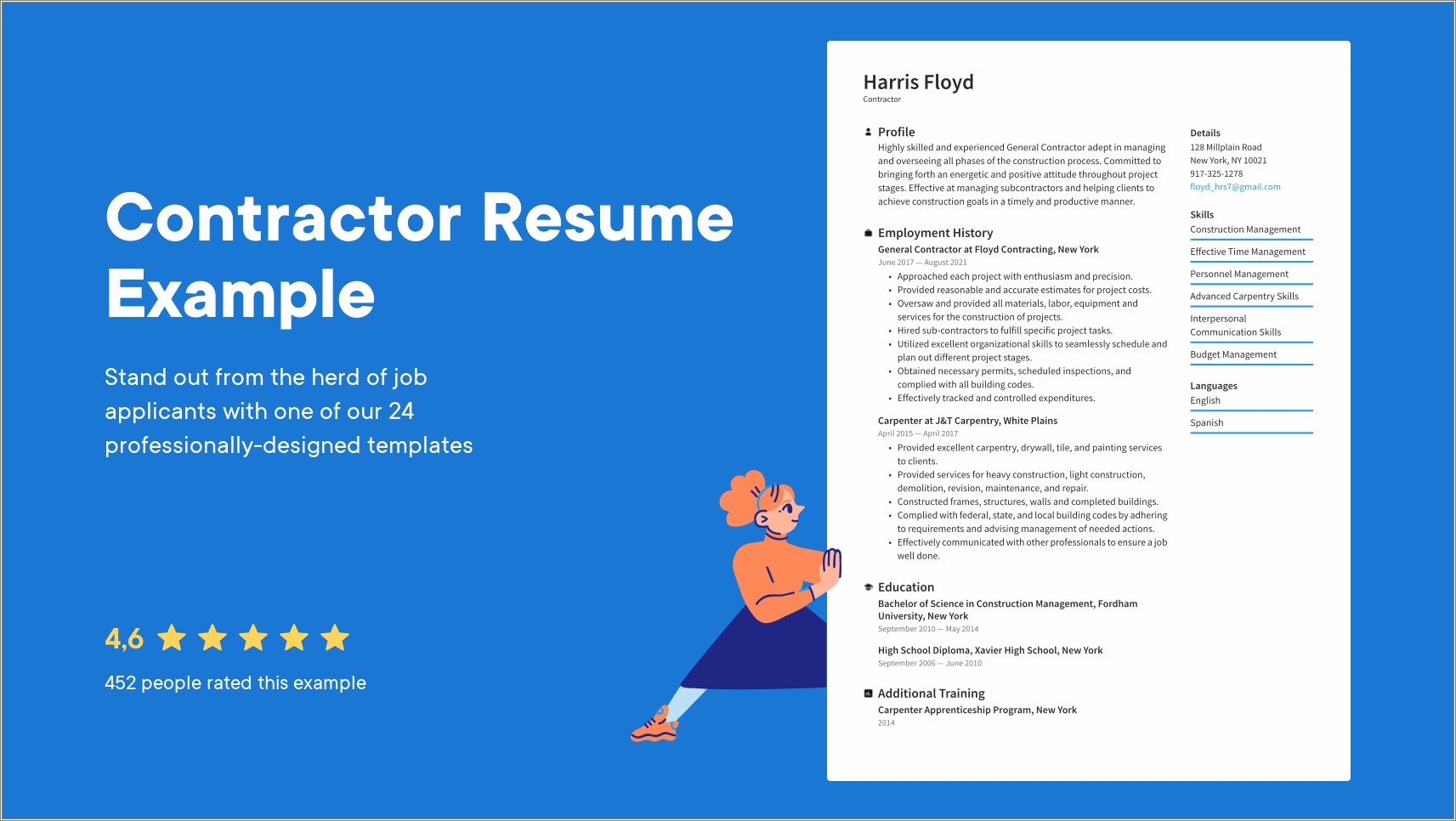 Example Of Great Resume S General Contractor