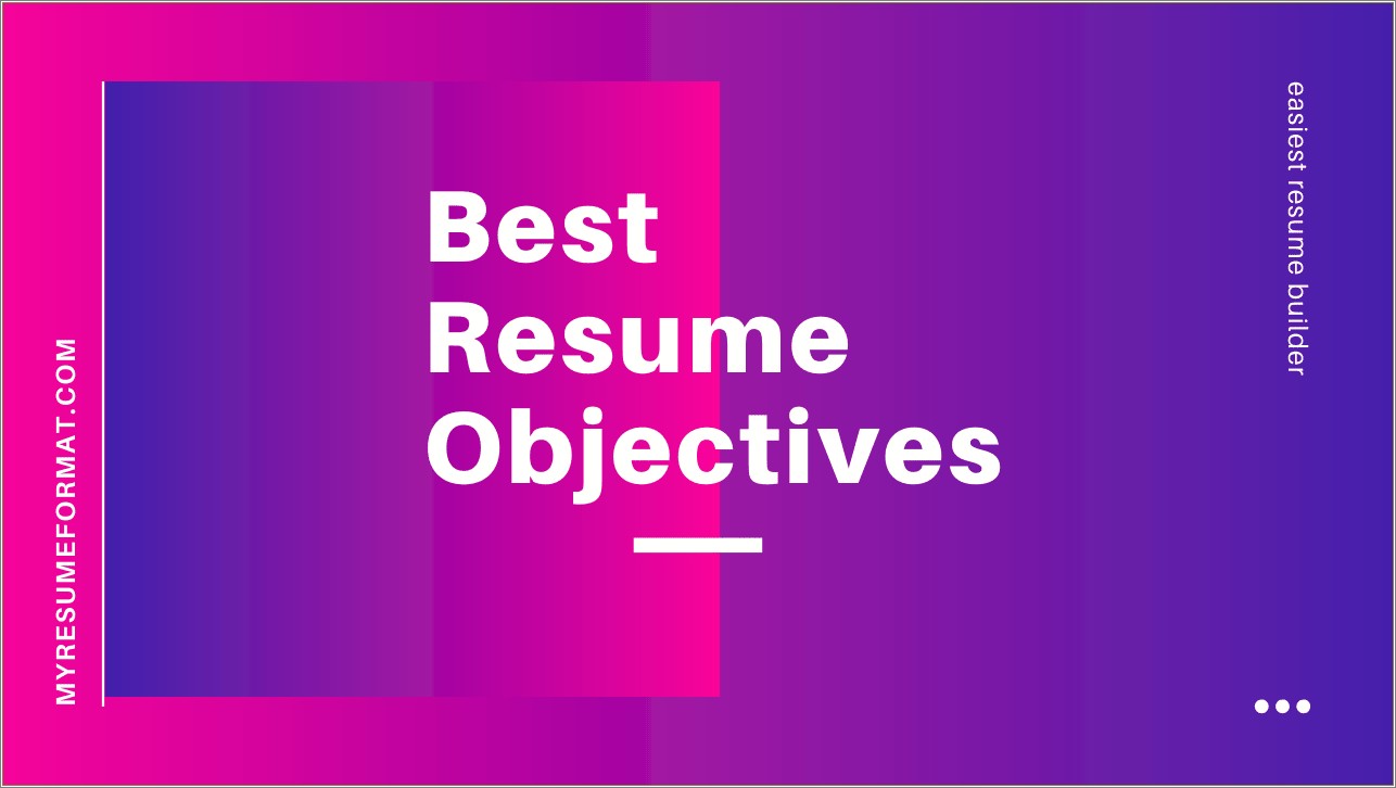 Example Of Objective In Resume For Hrm