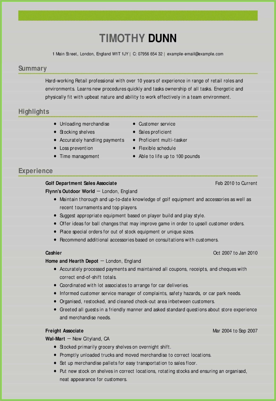 Example Of Resume Objective Statements For Sales