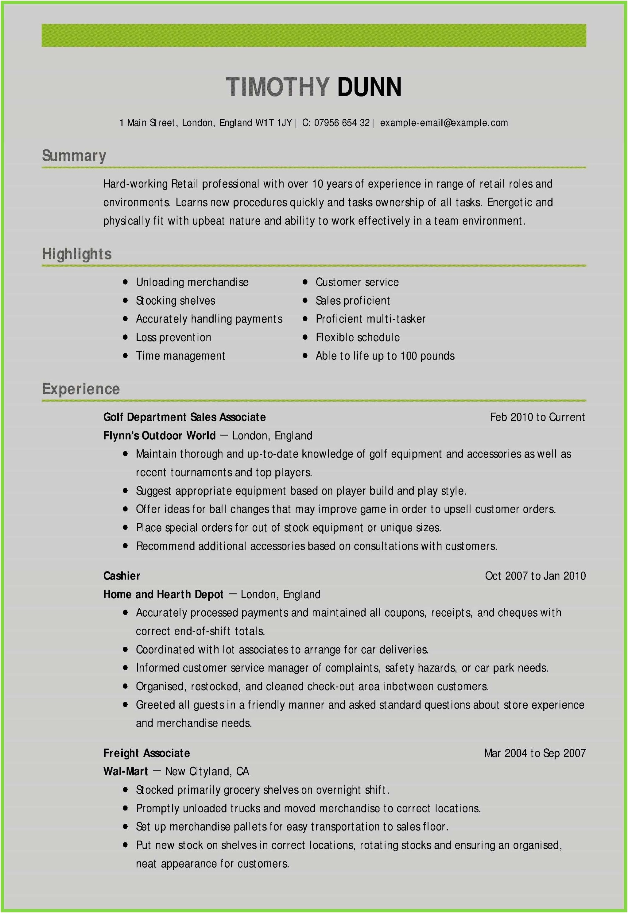 Example Of Resume Objective Statements For Sales