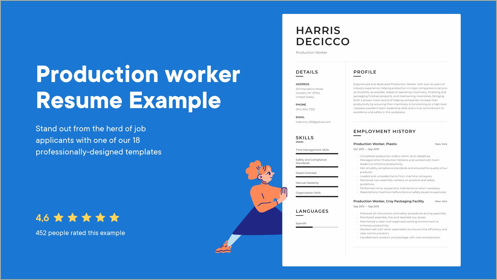 Example Of Resume Objectives For Production Team Member