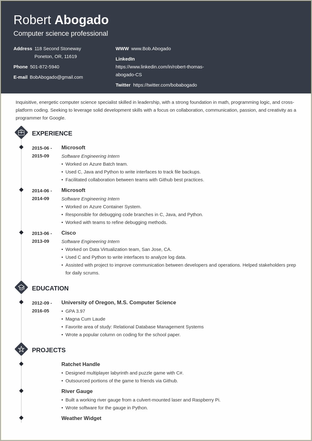 Example Of Resume Summary For Freshers