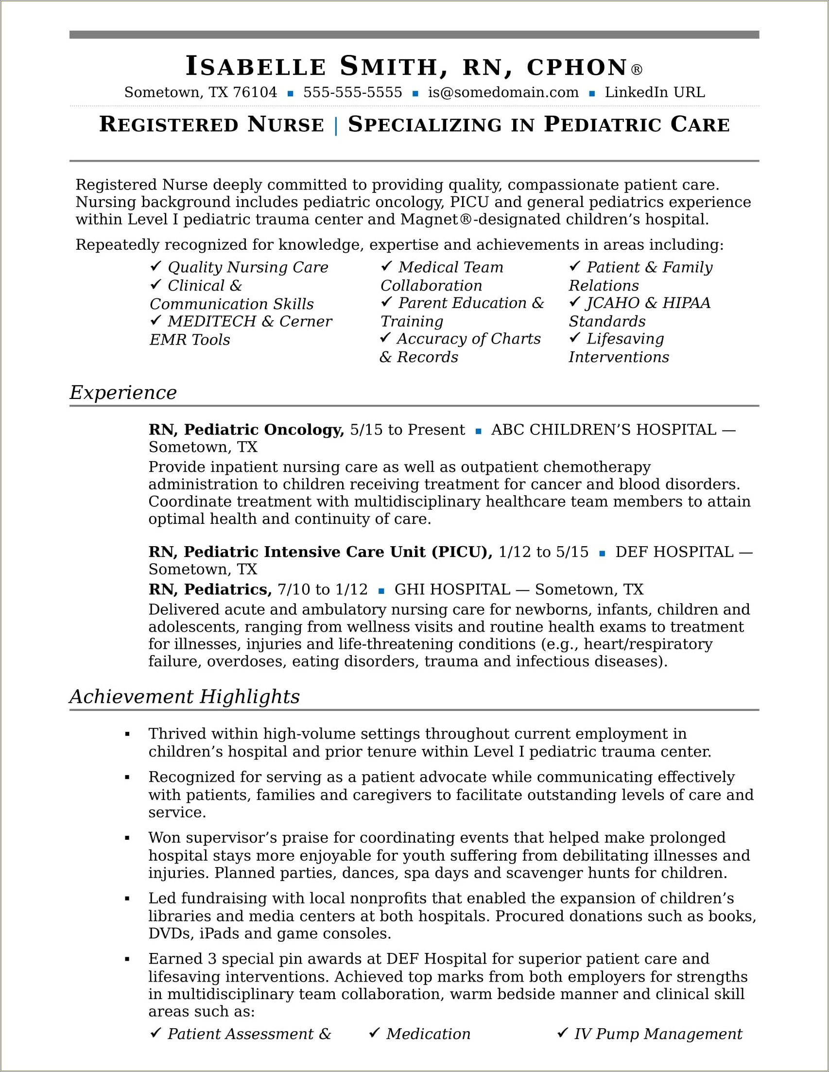 Example Of Resume Summary Of Health Aide