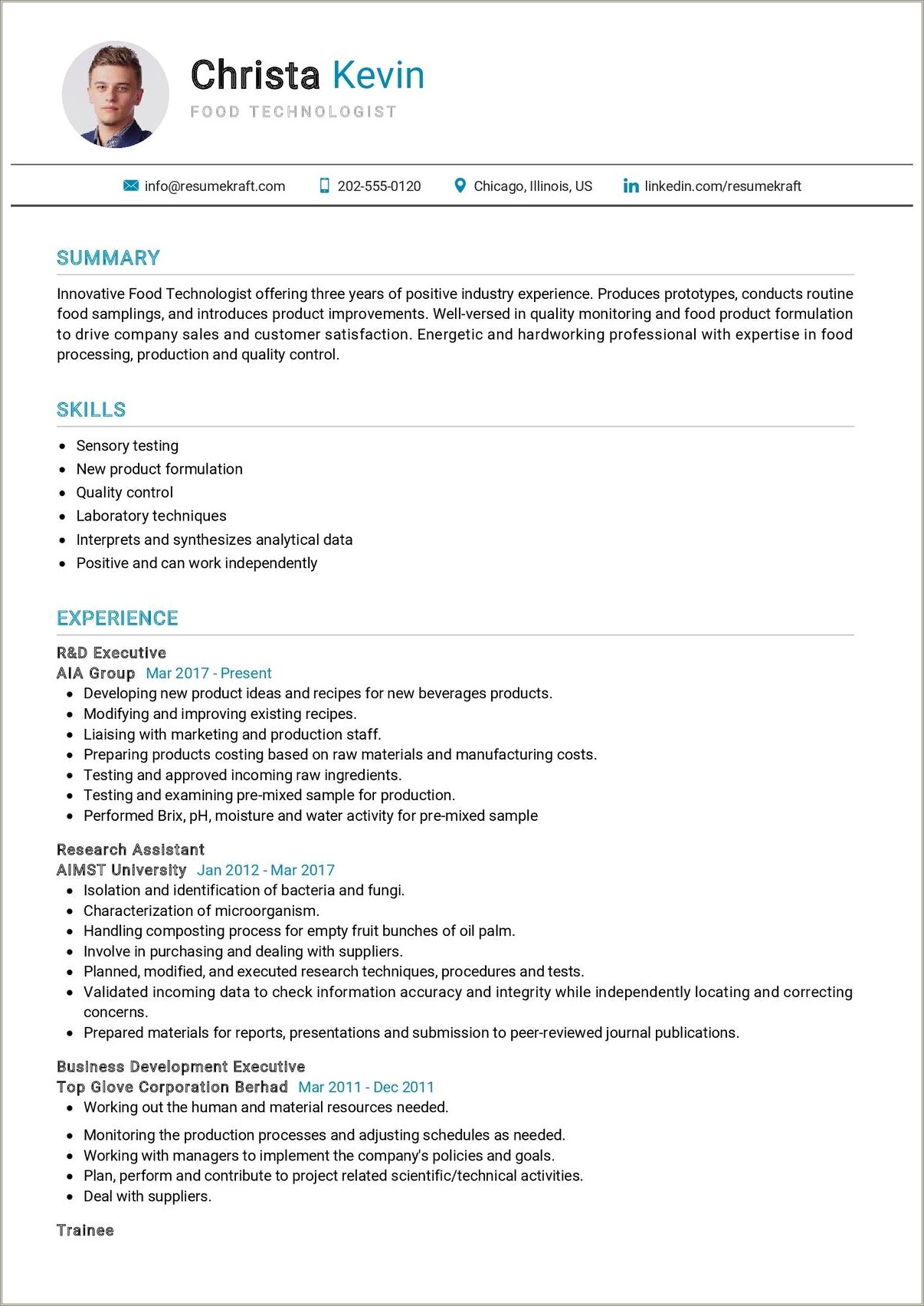 Example Of Resume To Tech Company
