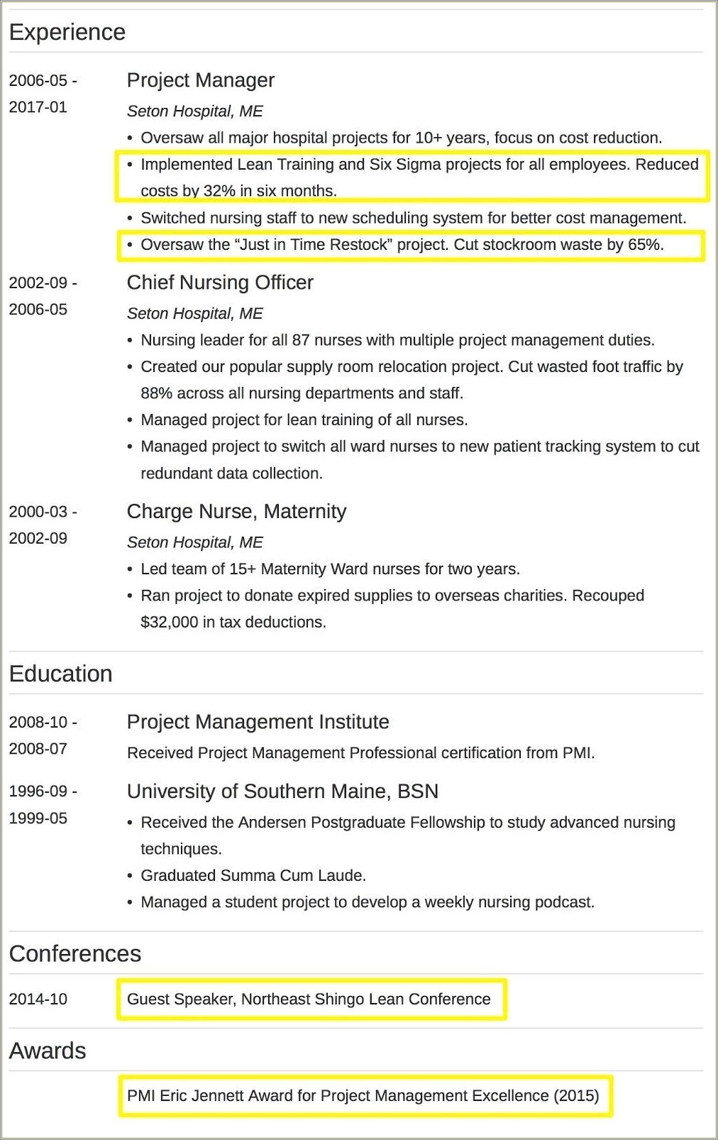 Example Of Skills Summary For Resumes