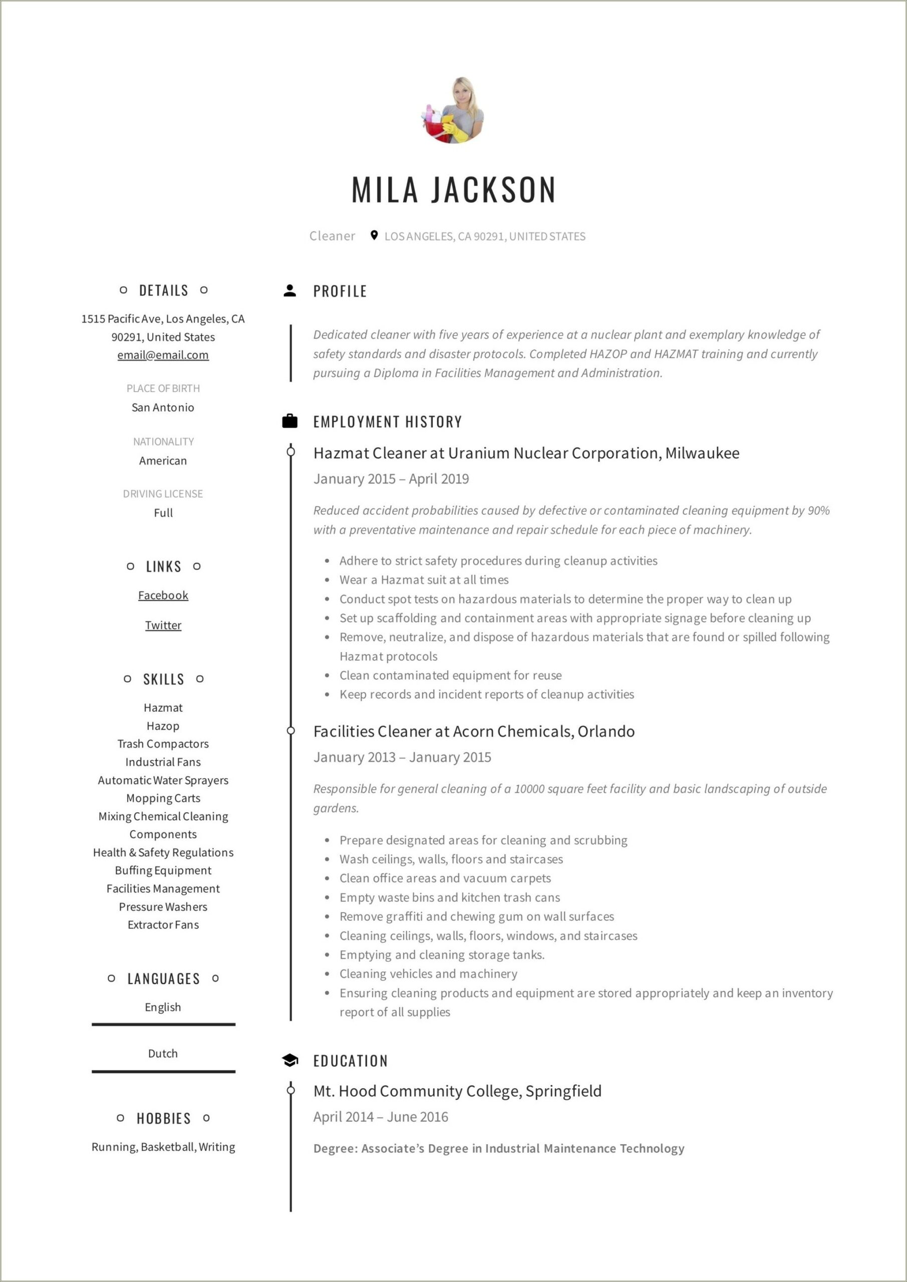 Example Of Soft Copy Of Resume