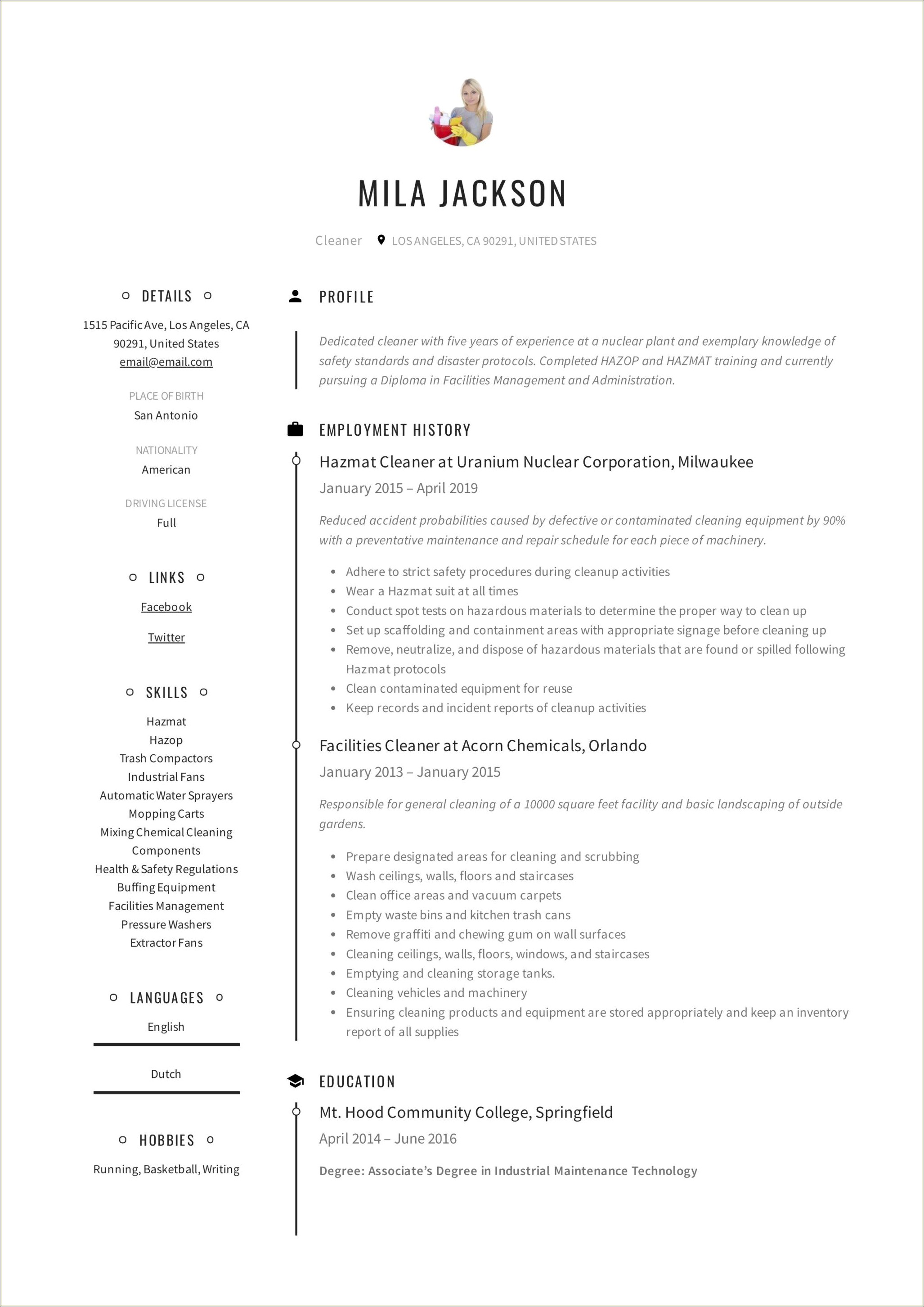 Example Of Soft Copy Of Resume