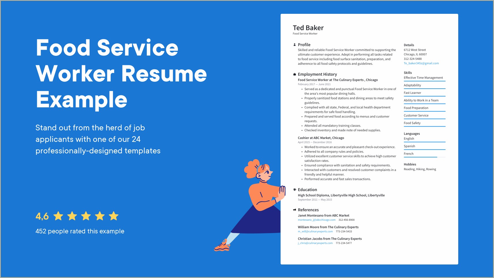 Example Resume Fast Food Service Worker