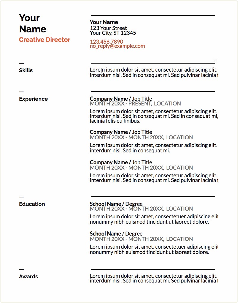 Example Resume If Never Had Job