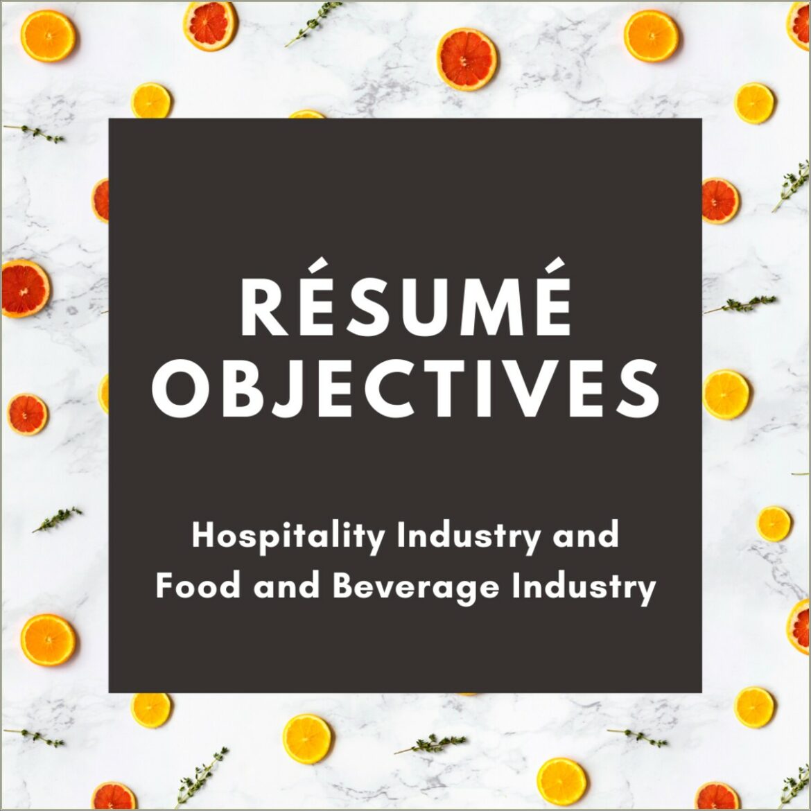 Example Resume Objectives For Management Positions