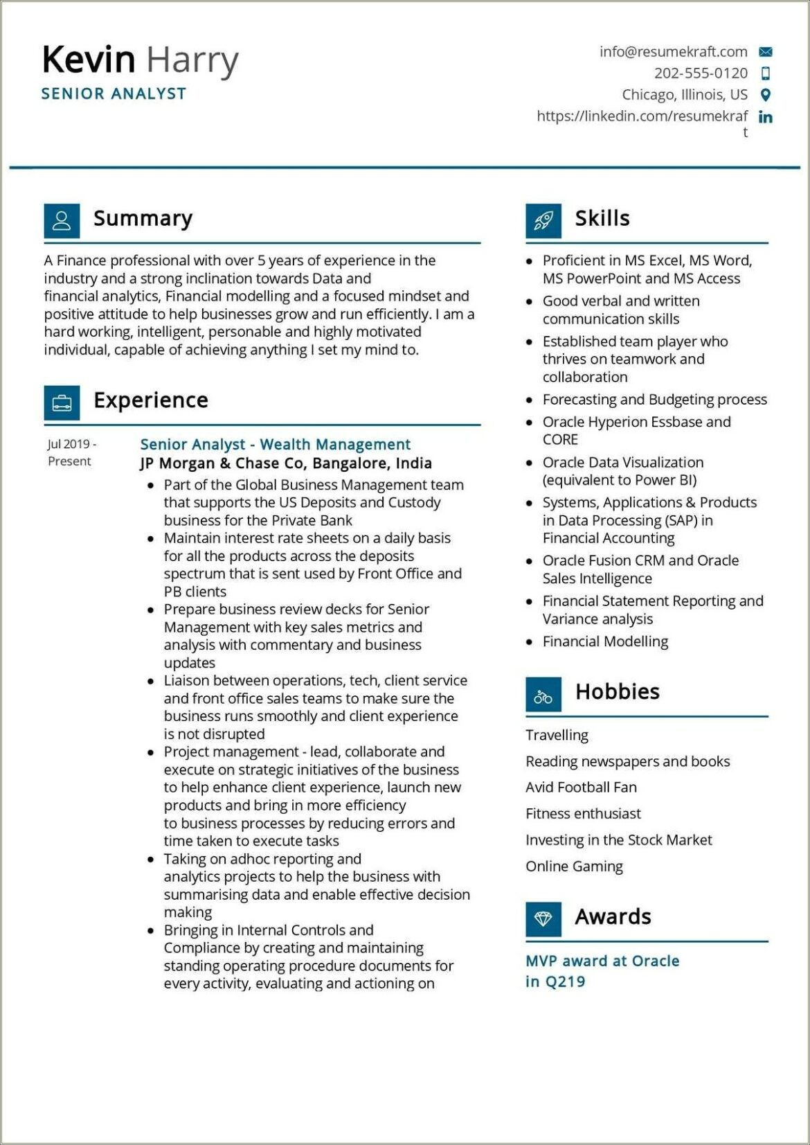 Example Resume With Siebel Nursing Experience