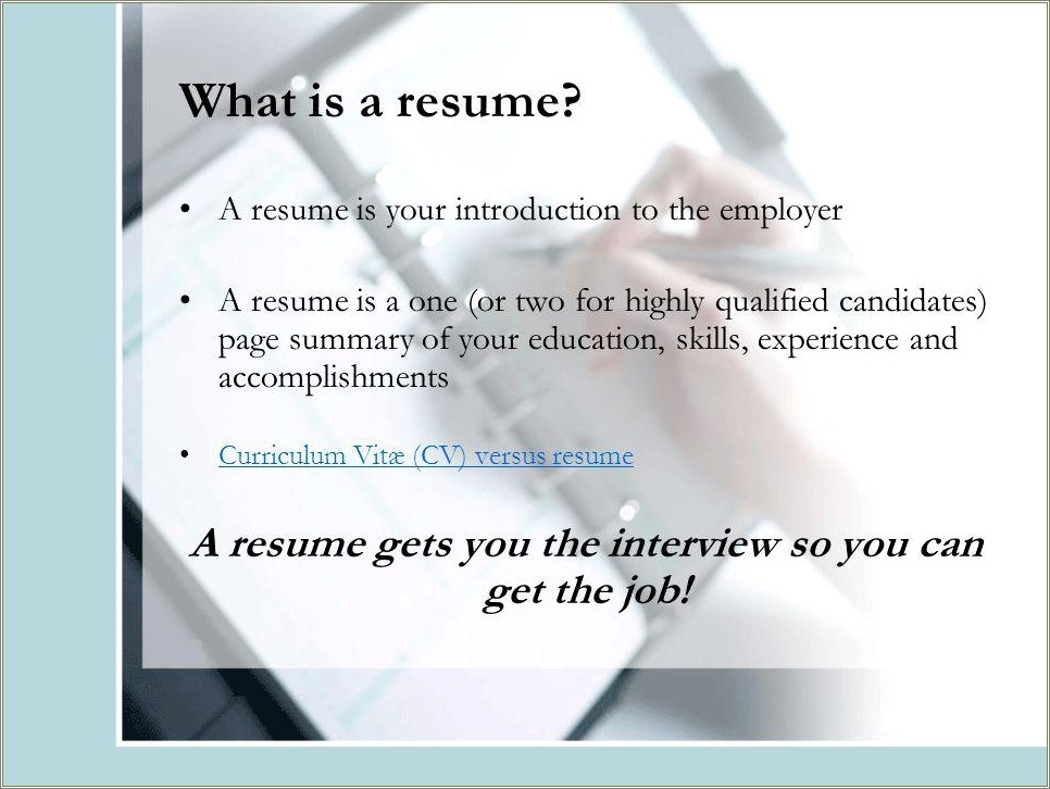 Example Summary And Objective Nsbe Resume