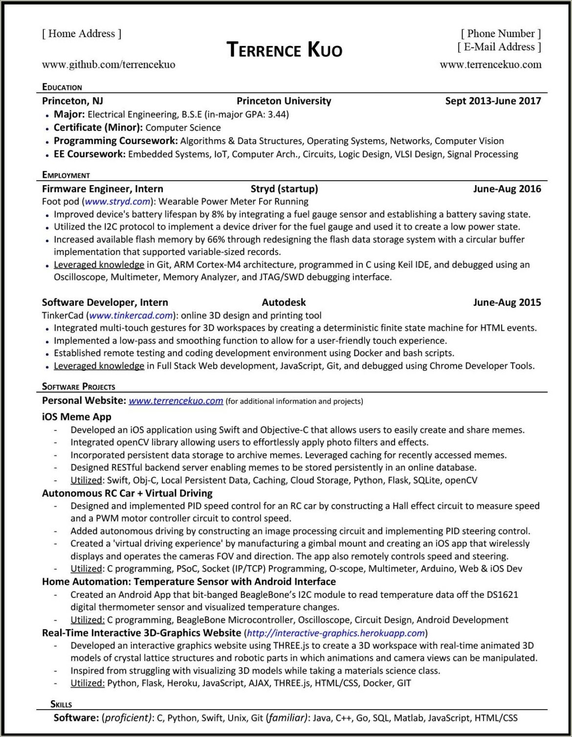 Examples Of Bad Resumes Middle School