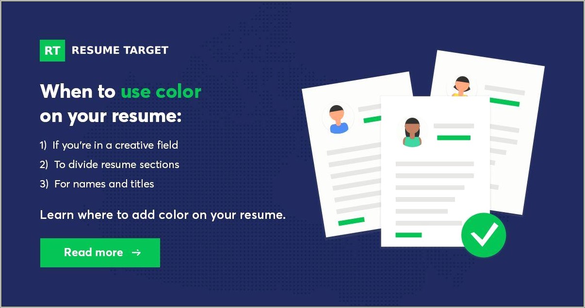 Examples Of Colors To Use On A Resume