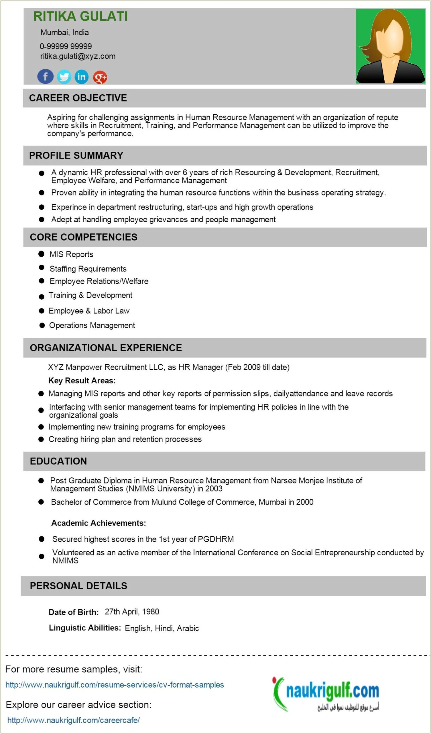 Examples Of Core Competencies On Resume Hr