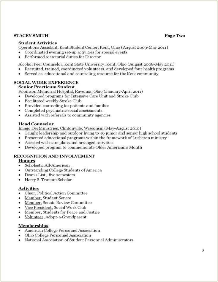 Examples Of Cover Letters For Social Work Resumes