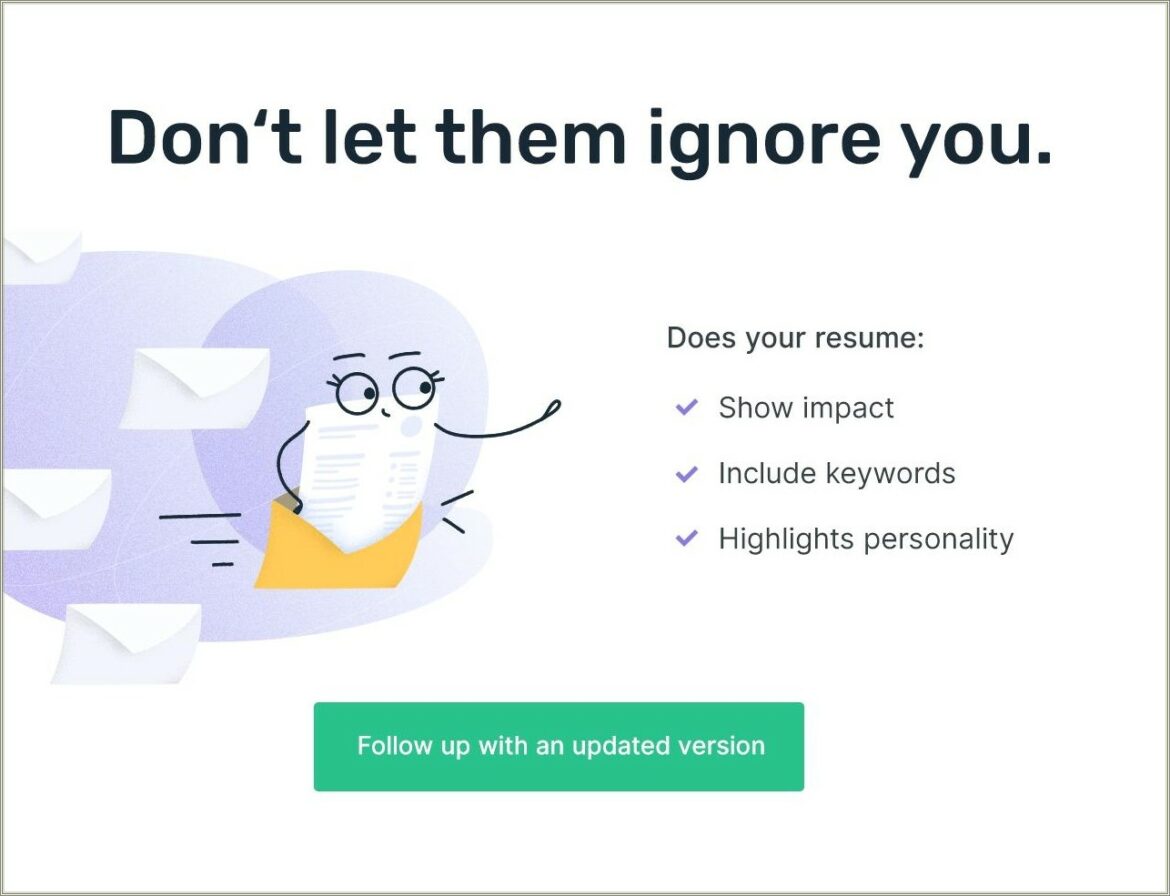 Examples Of Follow Up Emails After Sending Resume