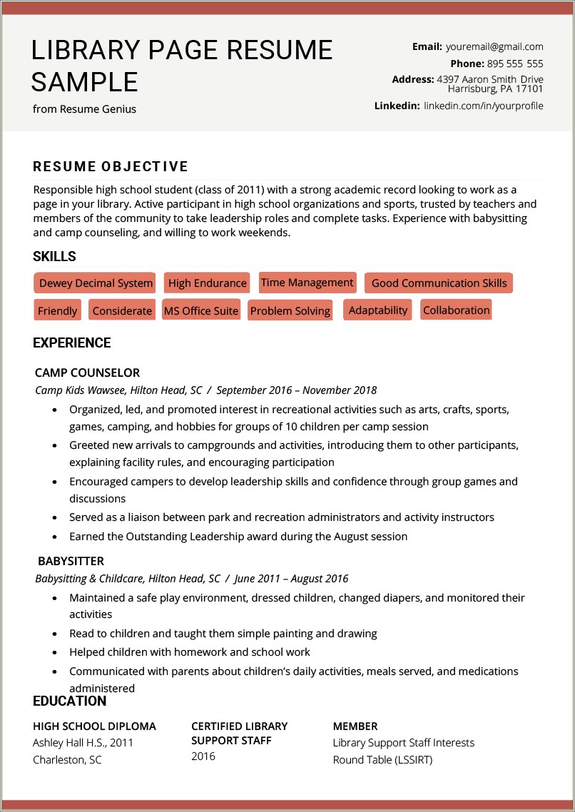 Examples Of Good Organizational Skills For Resume