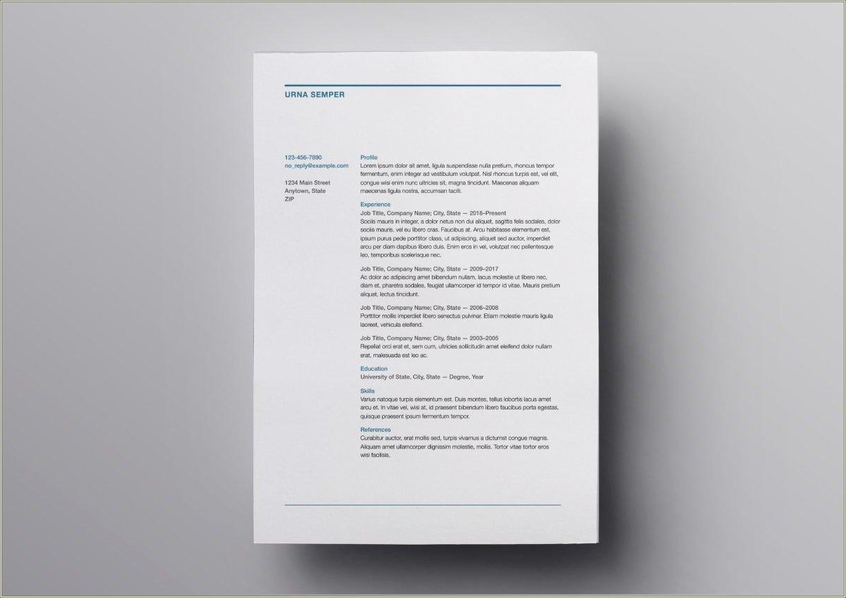 Examples Of Great Current Professional Resumes 2018