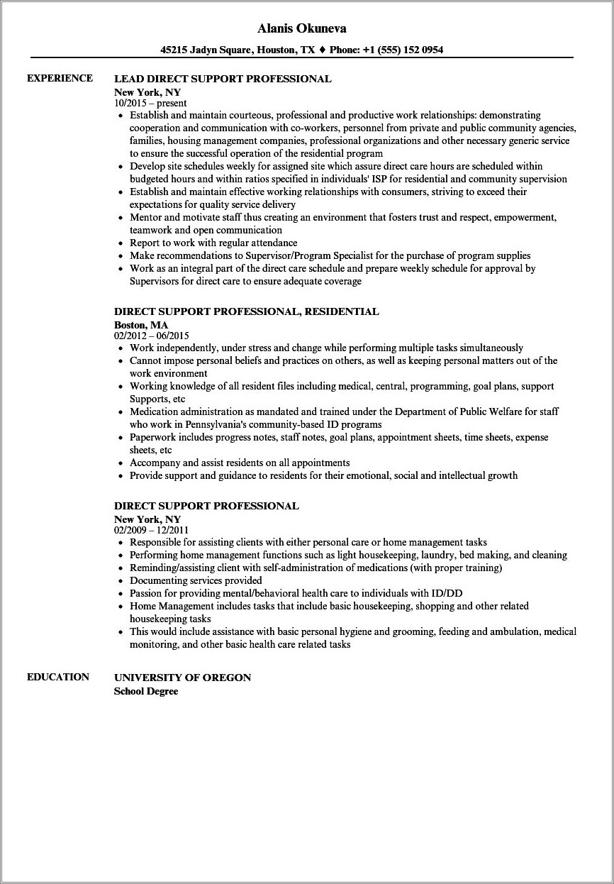 Examples Of Highlights On A Resume Dsp