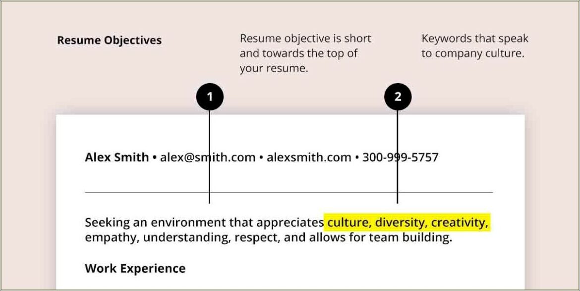 Examples Of Objective Of A Resume