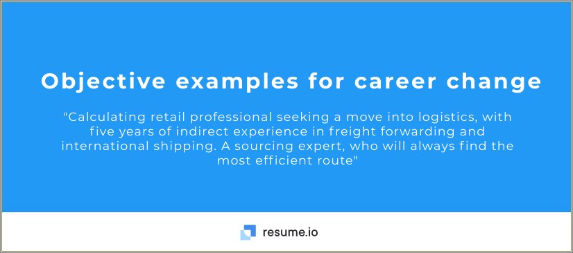 Examples Of Objective Statement For Resumes