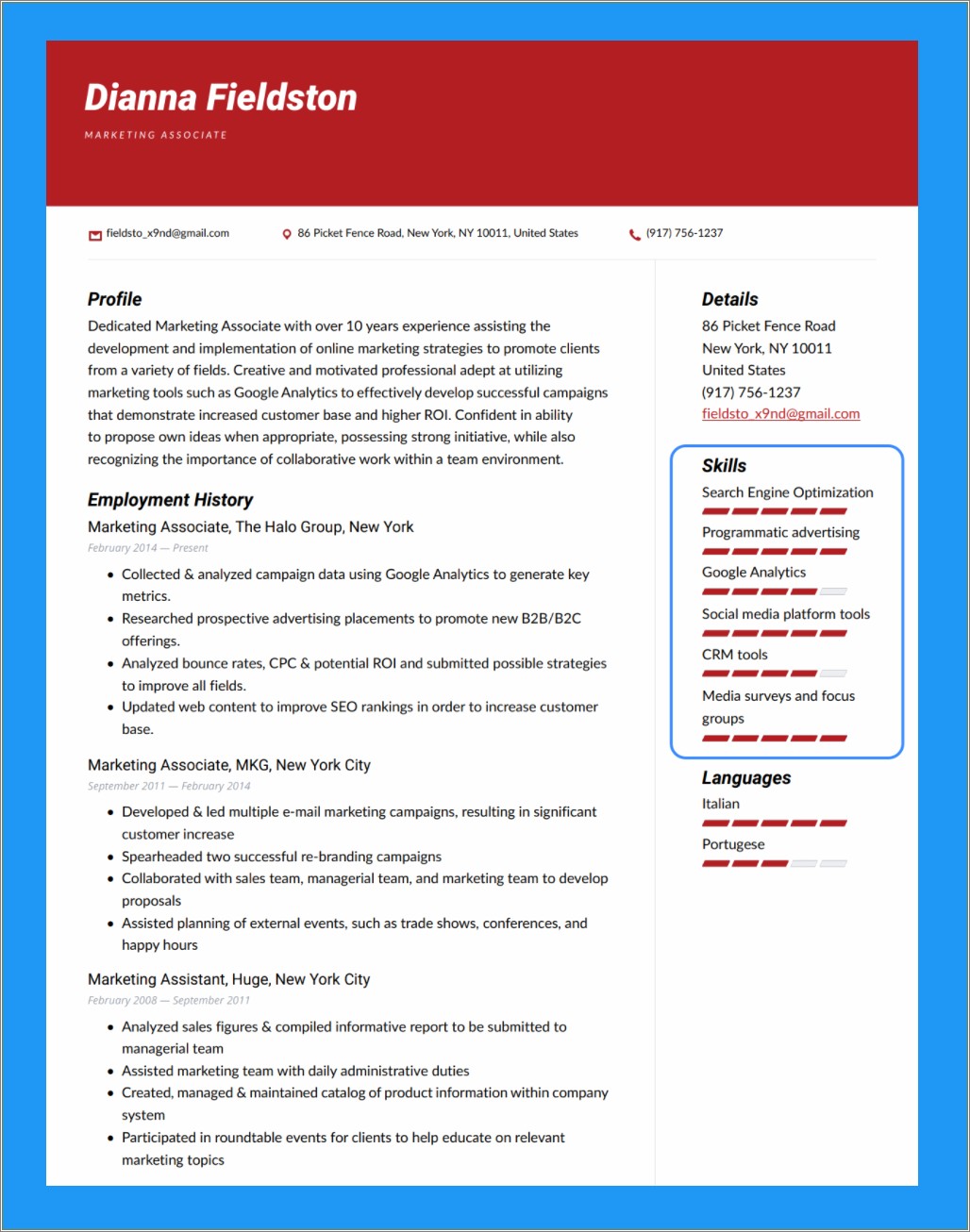 Examples Of Professional Skills On A Resume
