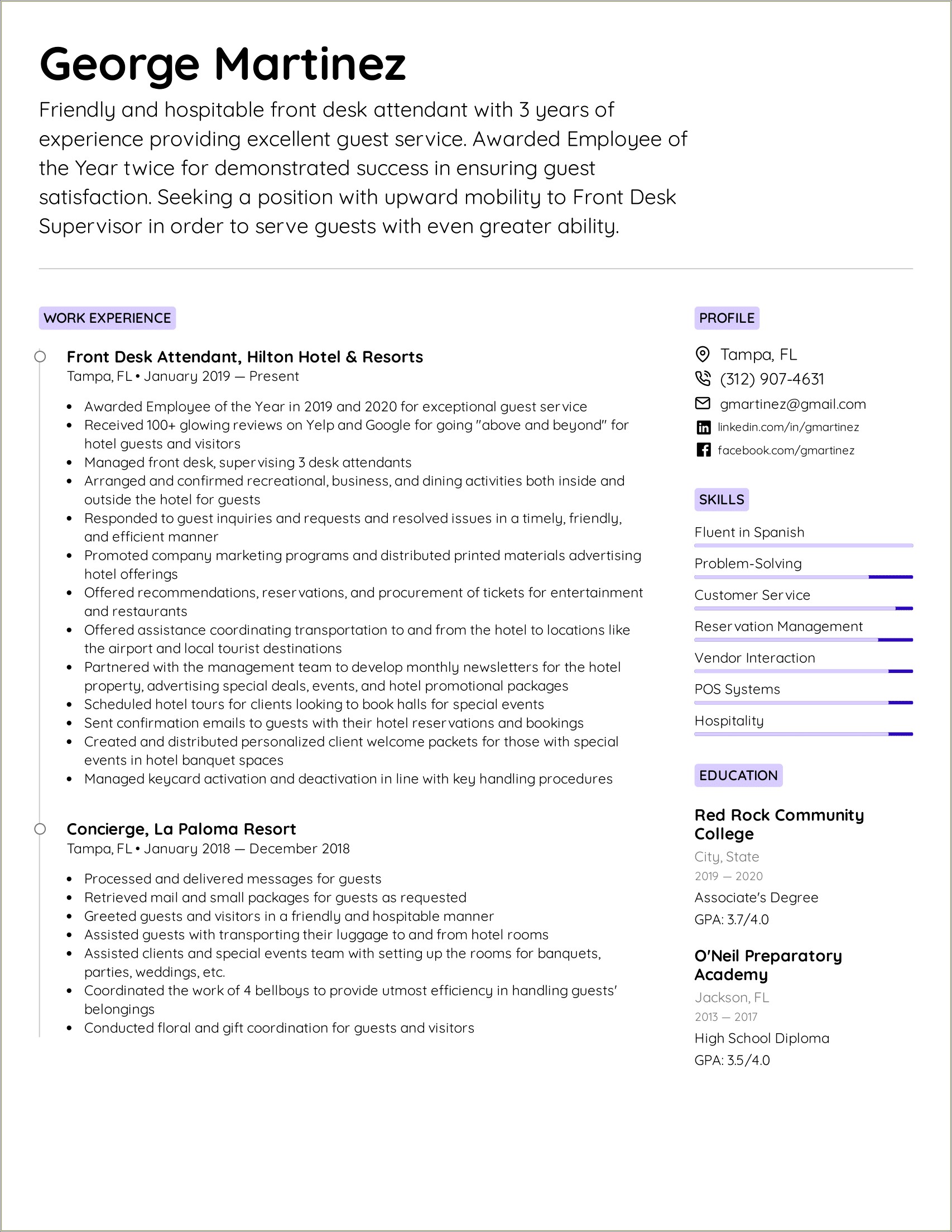 Examples Of Quantifying Results On Resume