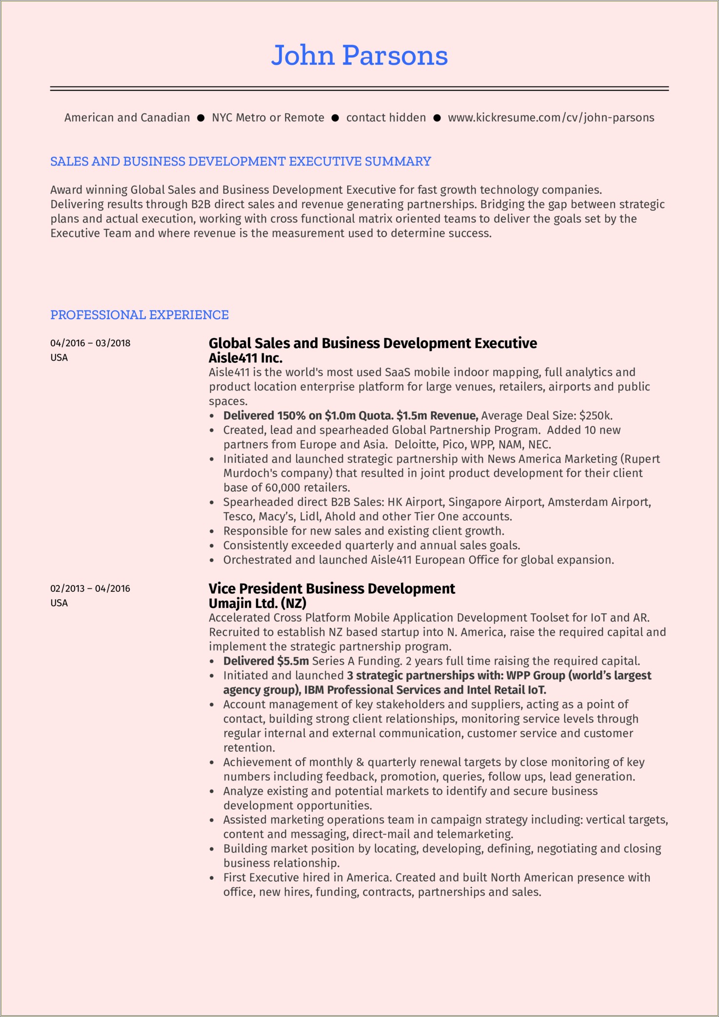 Examples Of Real Estate Developer Resume