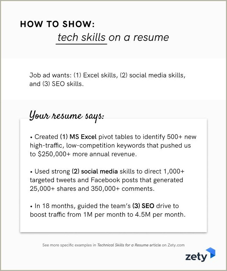 Examples Of Resume Showing Skills List