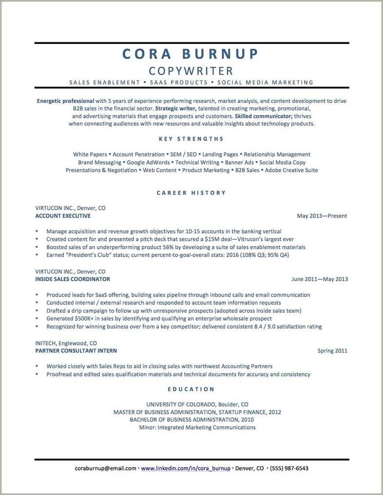 Examples Of Resume Titles For Transitions