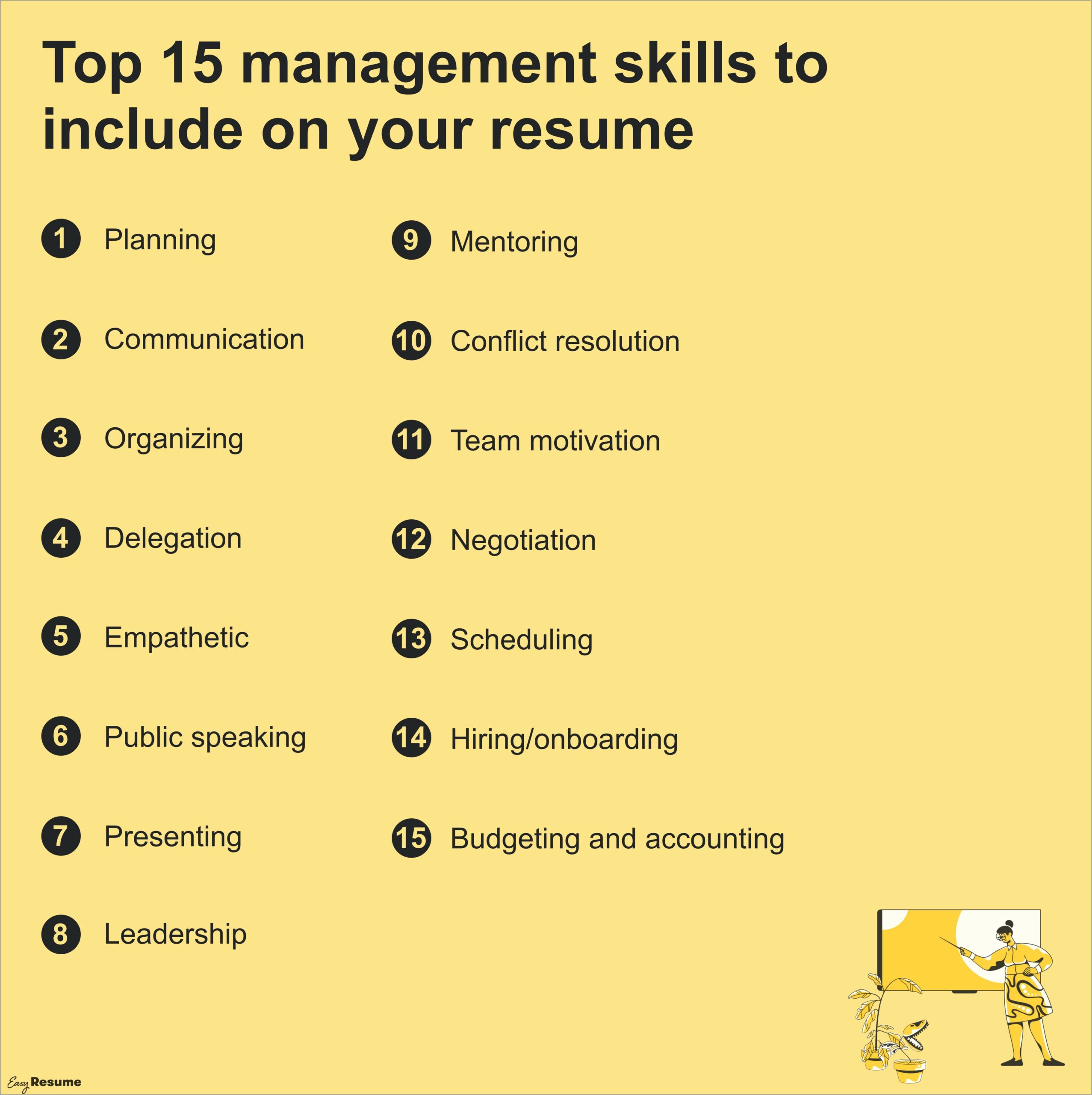 Examples Of Skills For Manager Resume