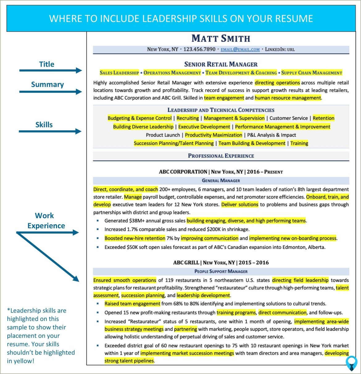 Examples Of Summary Skills In Resumes