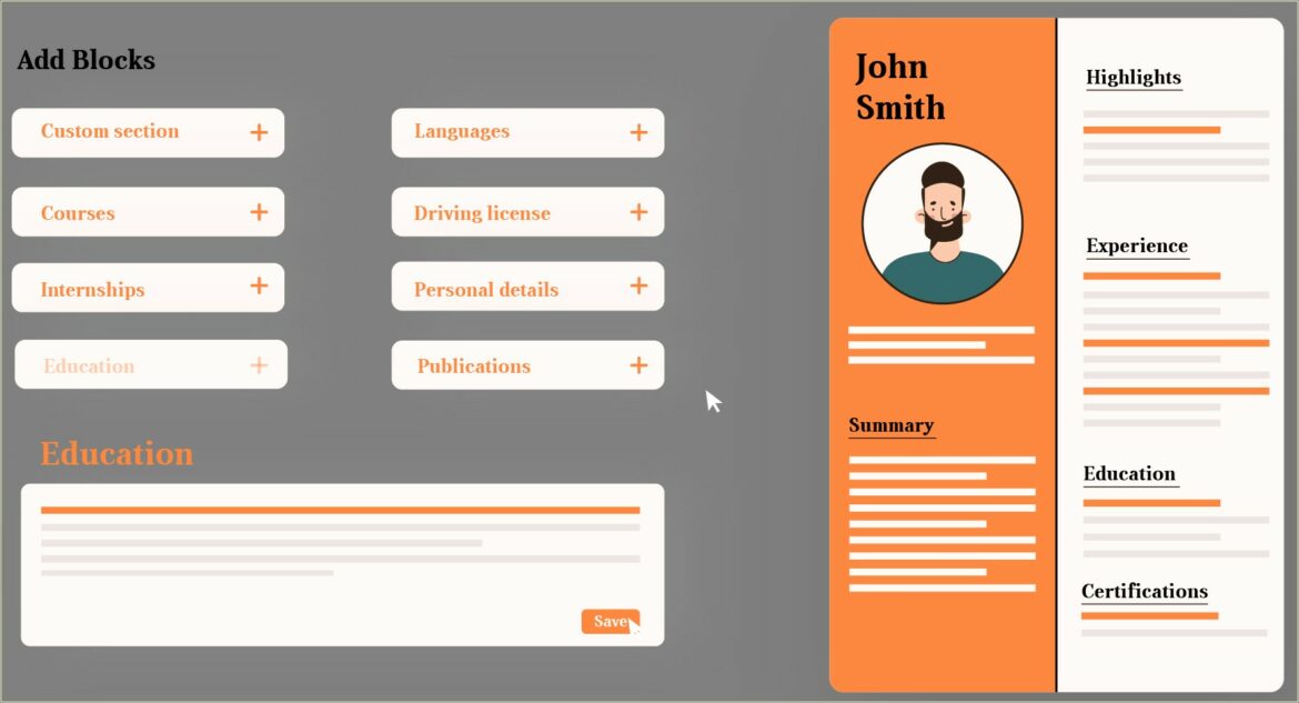 Examples Of Webpages Created For Resumes