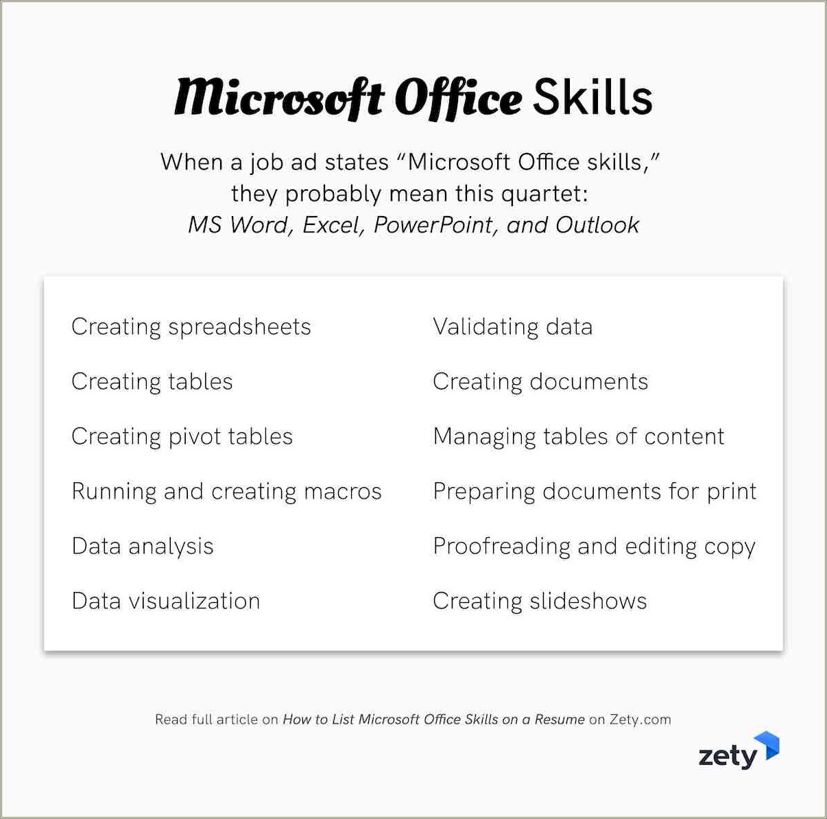 Excel Certifications To Put On Resume