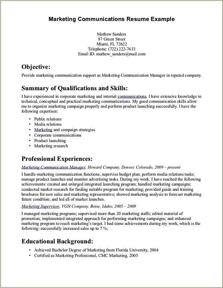 Excellent Skills To Have On A Resume