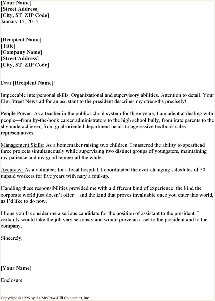 Executive Assistant Resume Cover Letter Examples